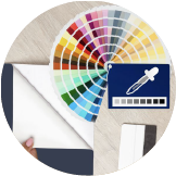 Kontaktplast Ensfarvet