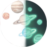 Selvklebende selvlysende klistremerker