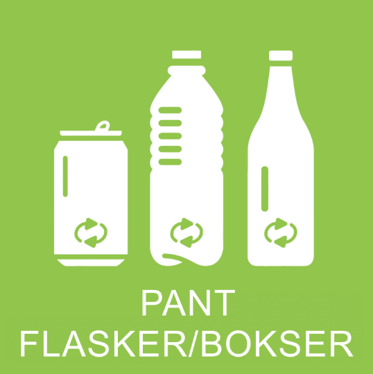 Klistremerke - Innskudd Flasker/Bokser