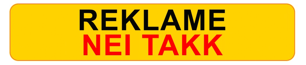 Klistremerke - Ingen reklame takk
