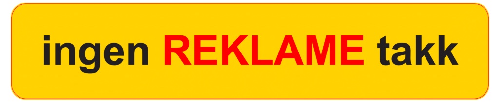 Klistremerke - Ingen Reklame Takk