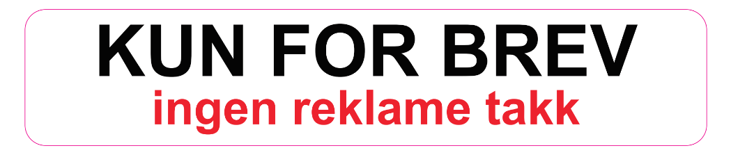 Sticker - Kun For Brev