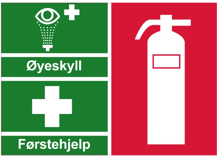 Sticker - Øyespyling og Førstehjelpsutstyr