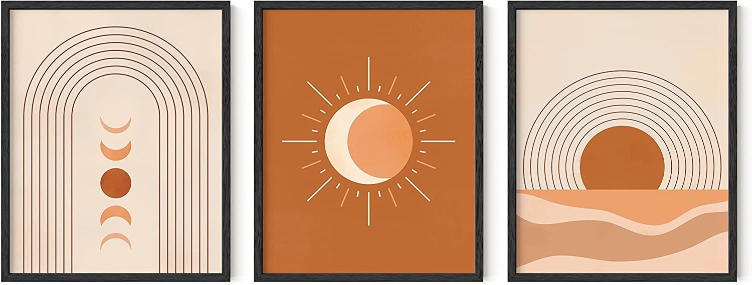 Plakat - Boho / Mid Century Boho / Sett med 3