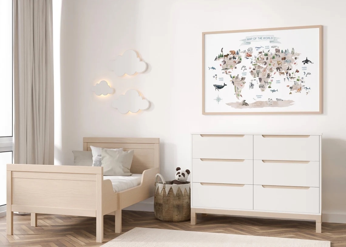 Plakat - Dyreriket / Map of the World