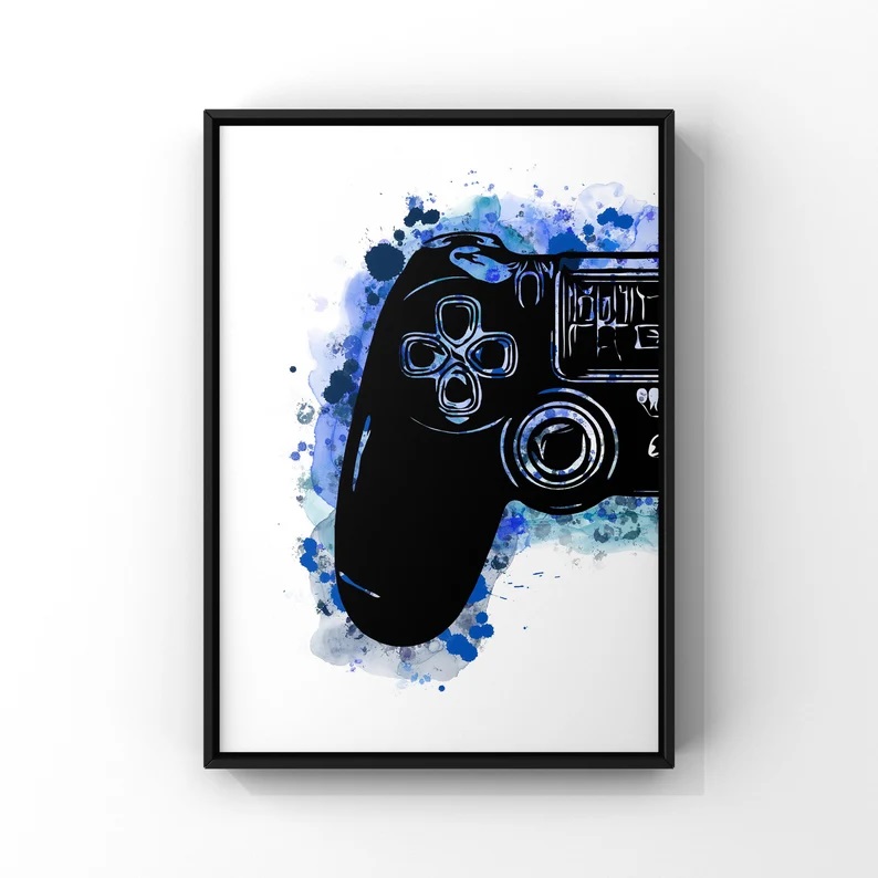 Plakat - Gaming / Mørkeblå #03