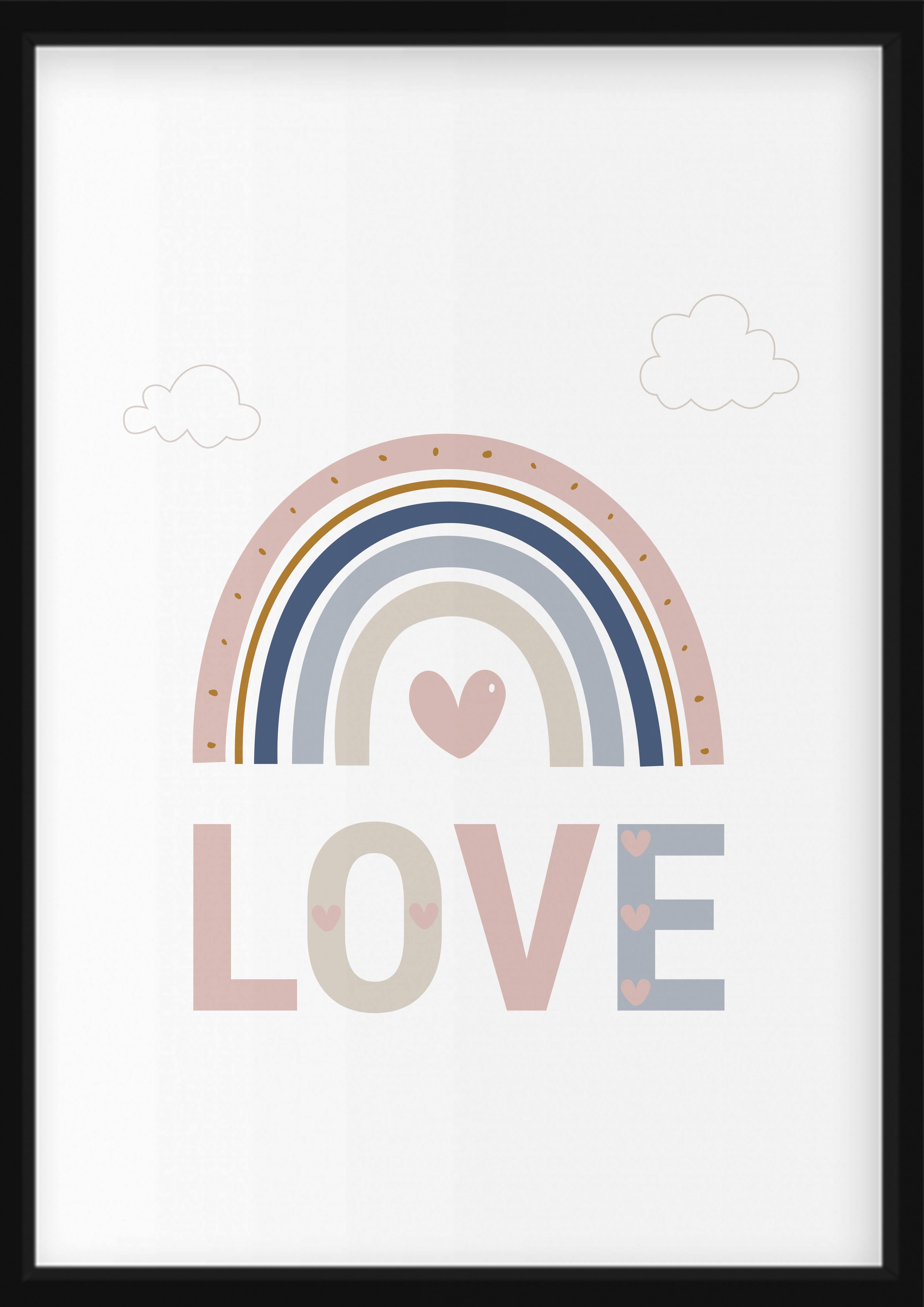 Plakat - Regnbue, Love