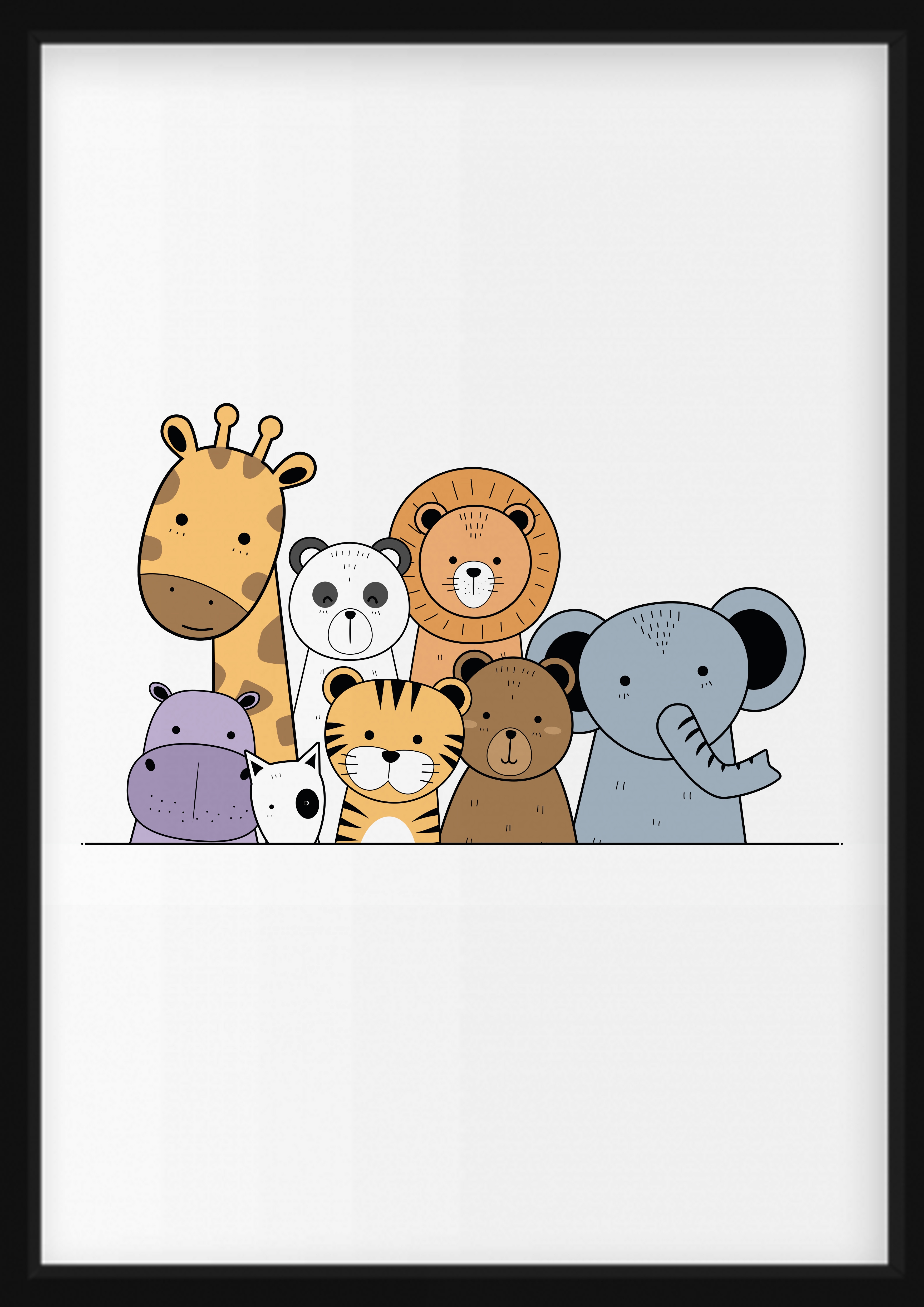 PLAKATER - Safari-Dyreportretter