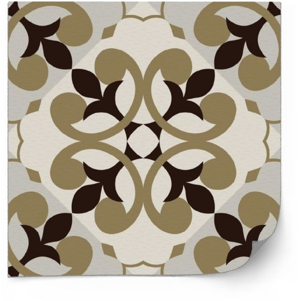 Selvklebende fliser - Vintage fliser, antikk sømløs design / 14 / 24 stk