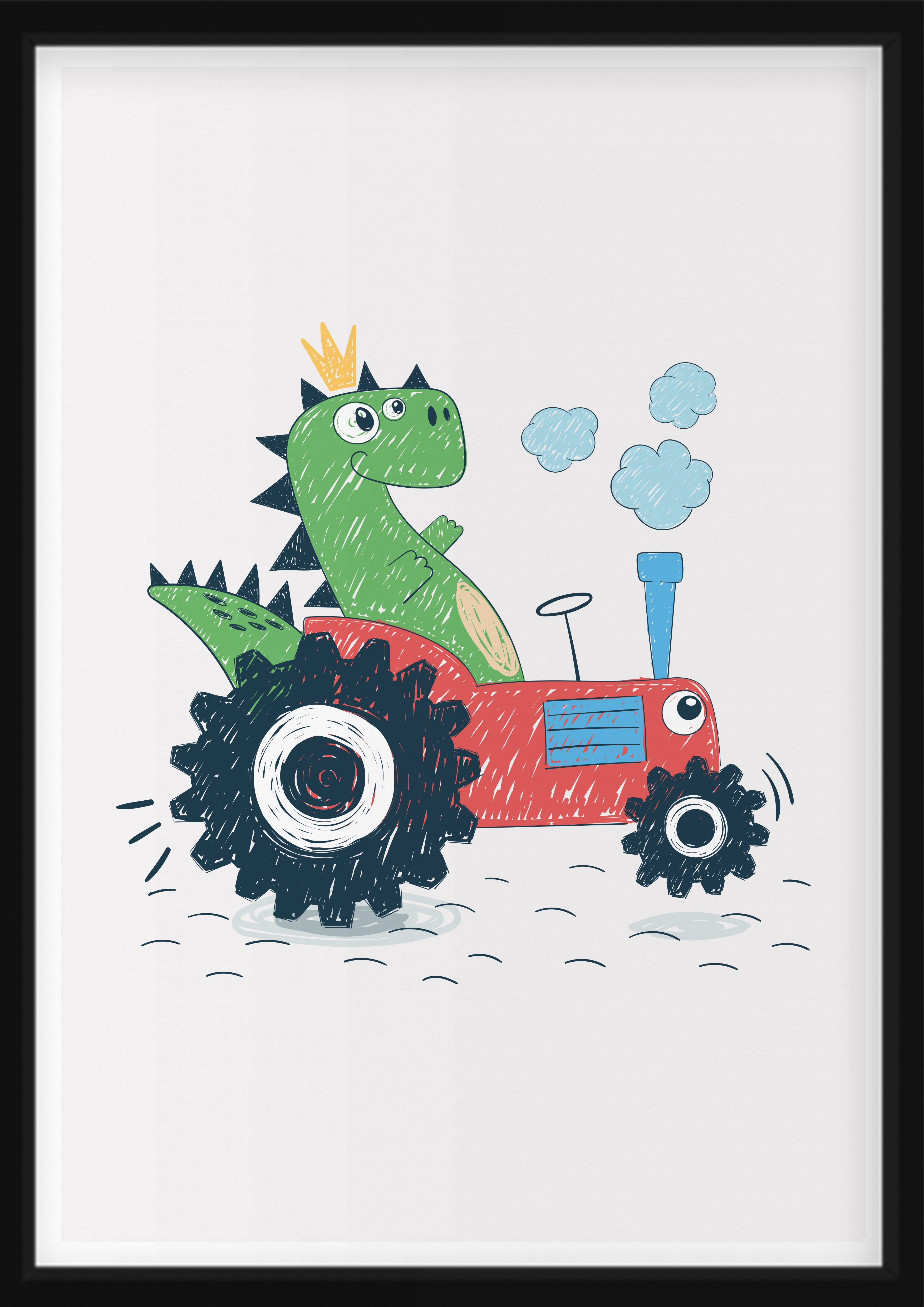 Plakat - Dino i traktor