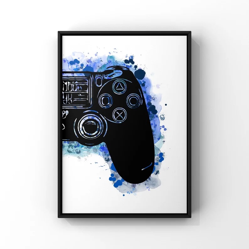 Plakat - Gaming / Mørkeblå #04