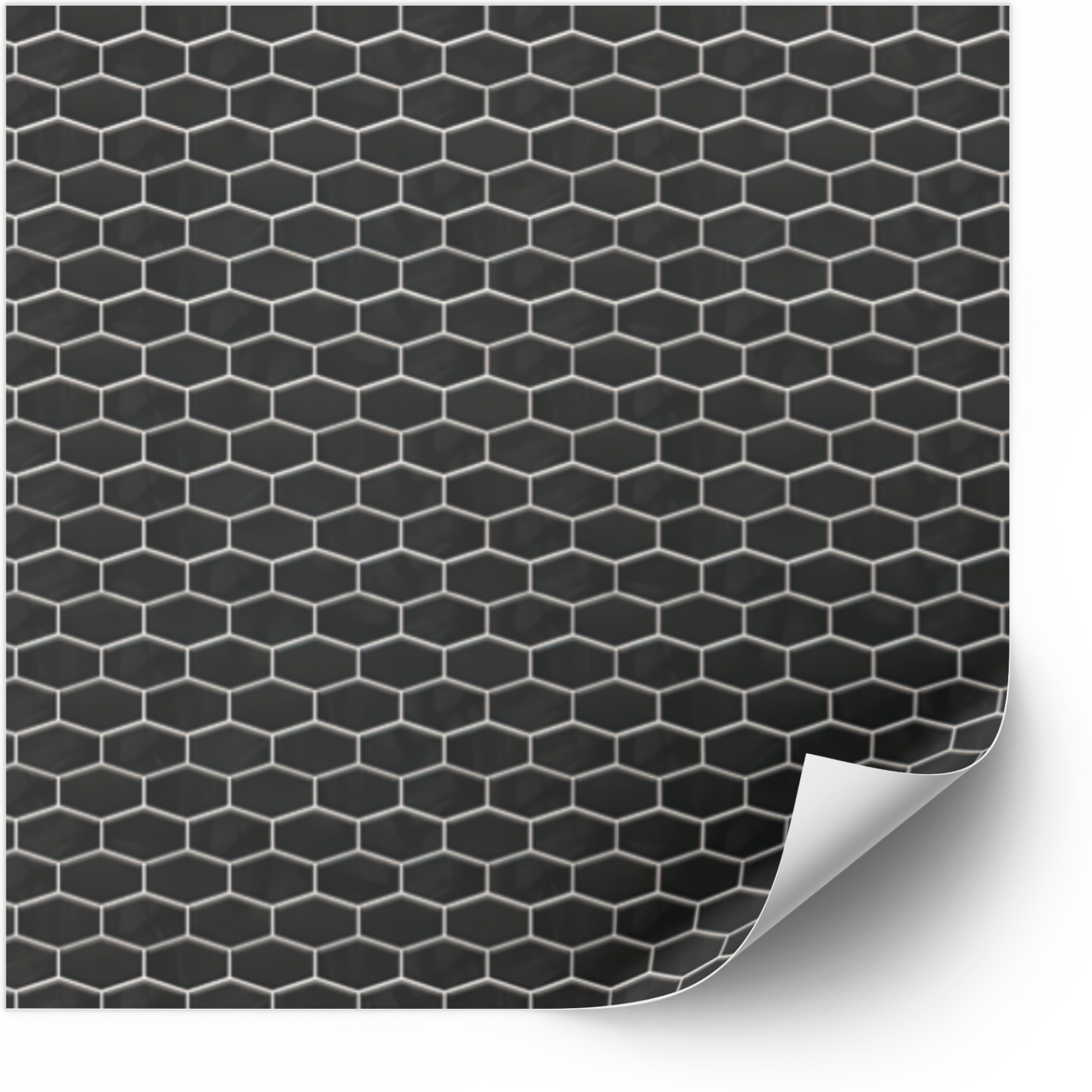 Fliser Sticker - Peel and Stick Tile / Sort / 24 stk
