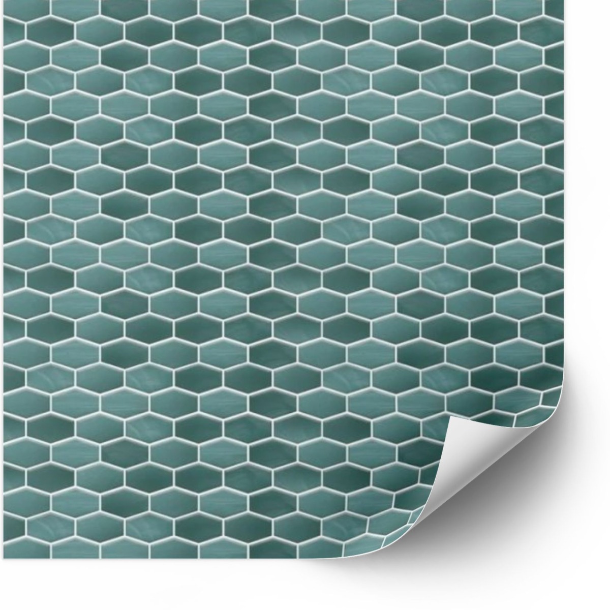 Fliser Sticker - Peel and Stick Tile / Grønn / 24 stk