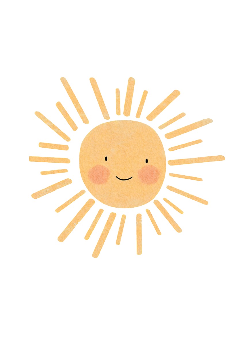 Plakat - Abstrakt kunst / Sun