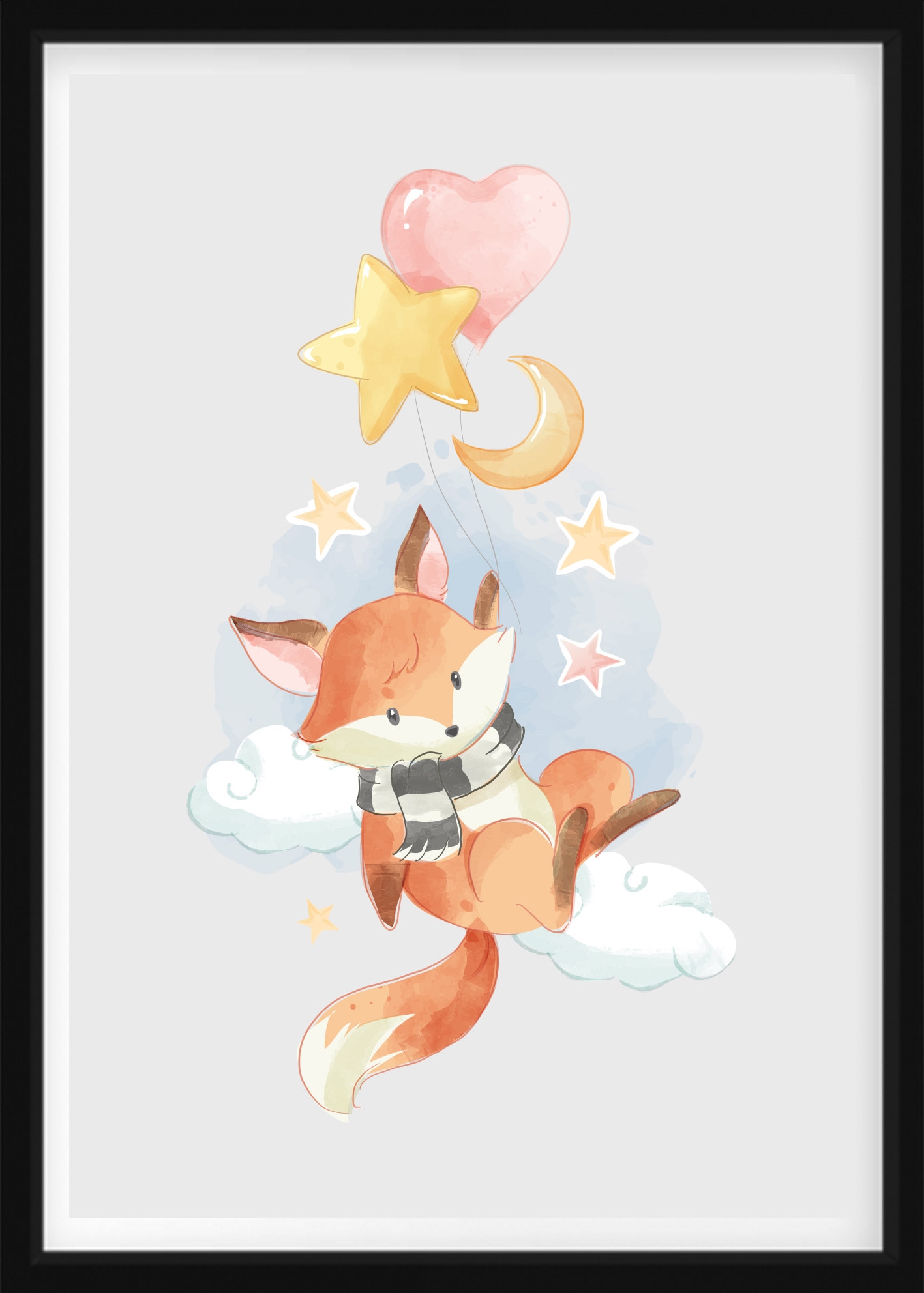 POSTER - Rev med stjerne og måne