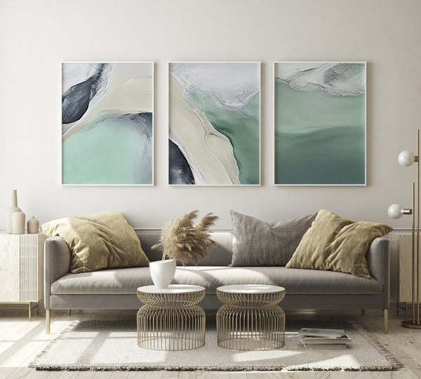 Plakater – Strandbølger /  sett med 3