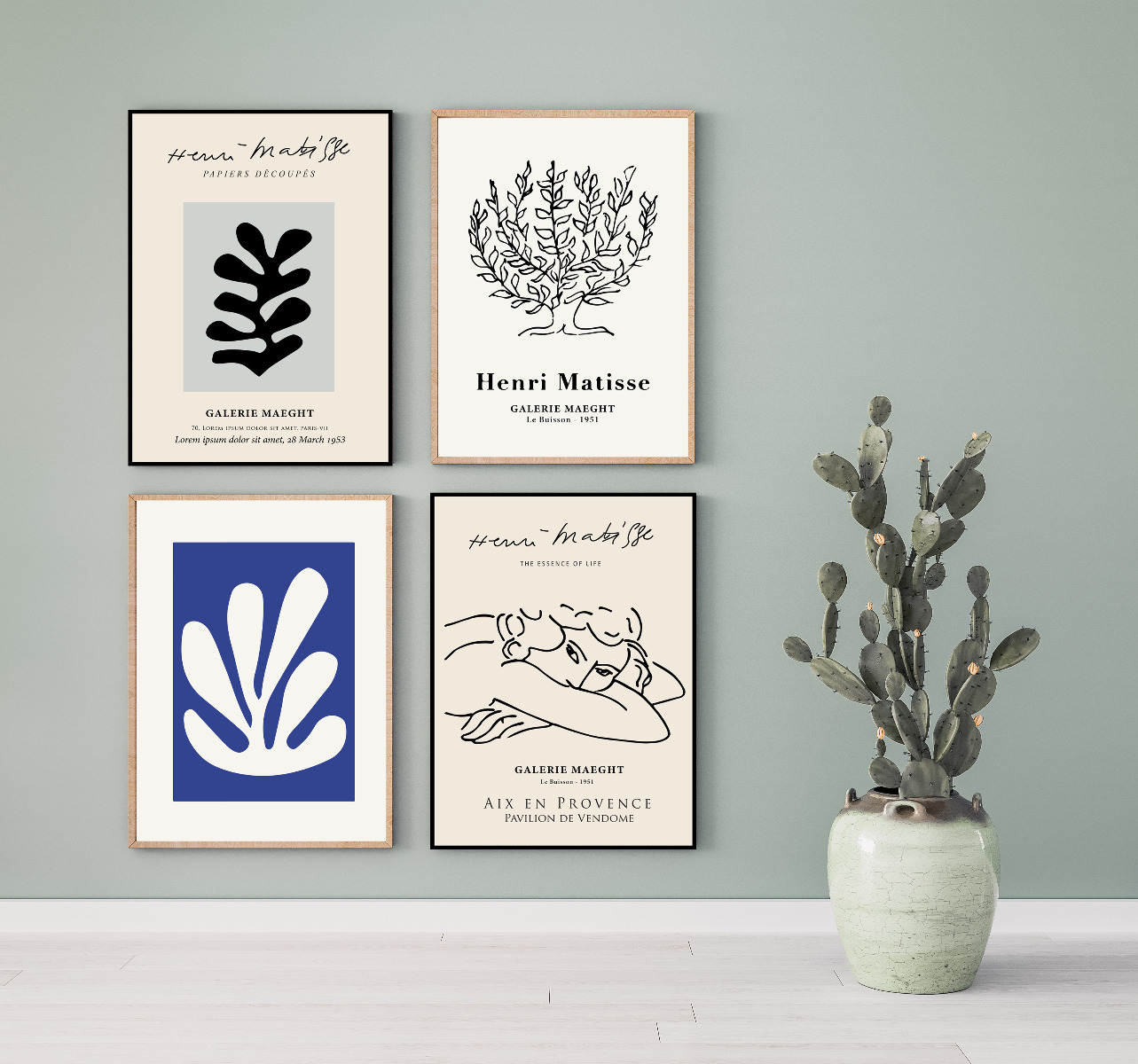 Plakat -  Galerie maeght  / sett med 4