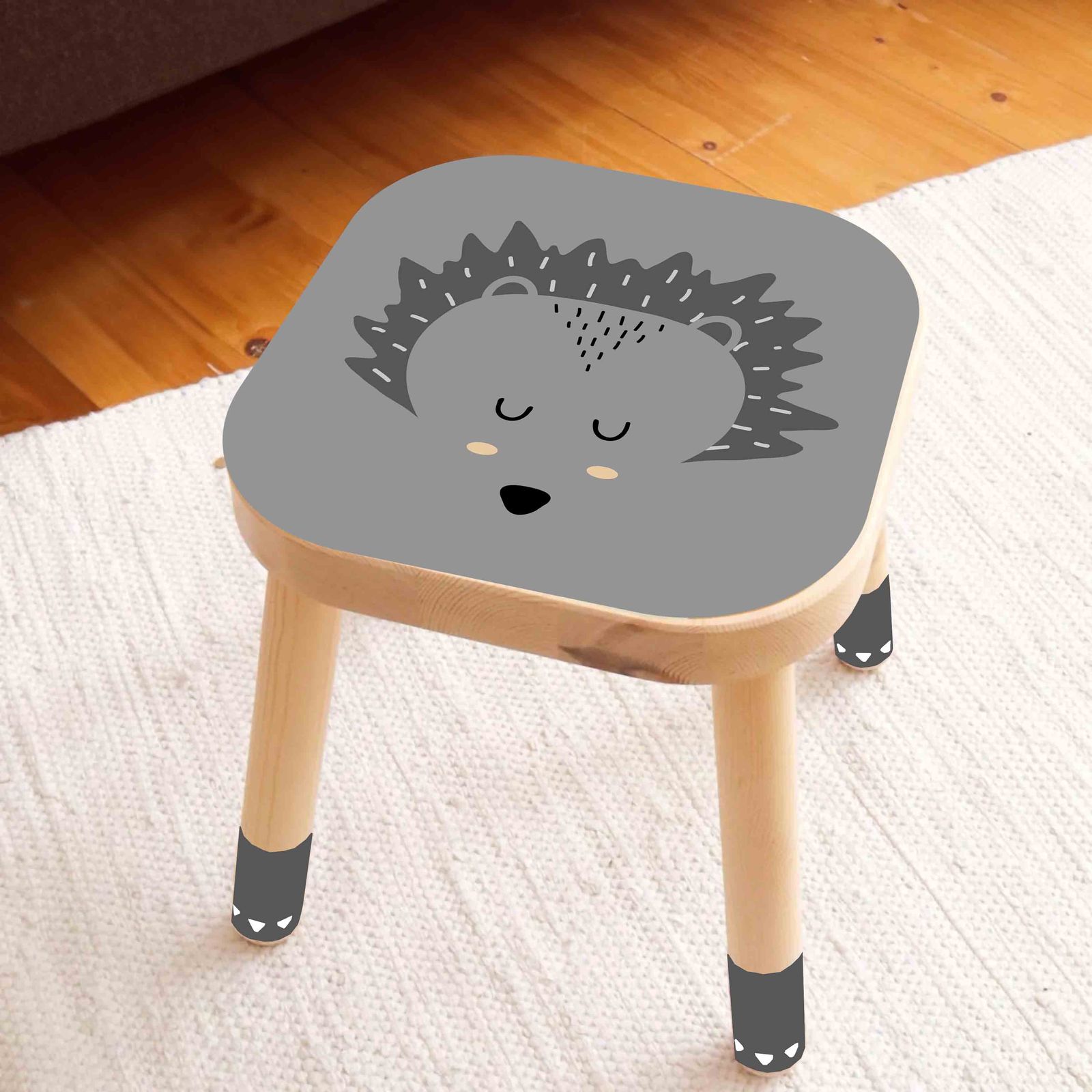 Selvklebende Klistremerke – Flisat Krakk Decal / Pinnsvin Design