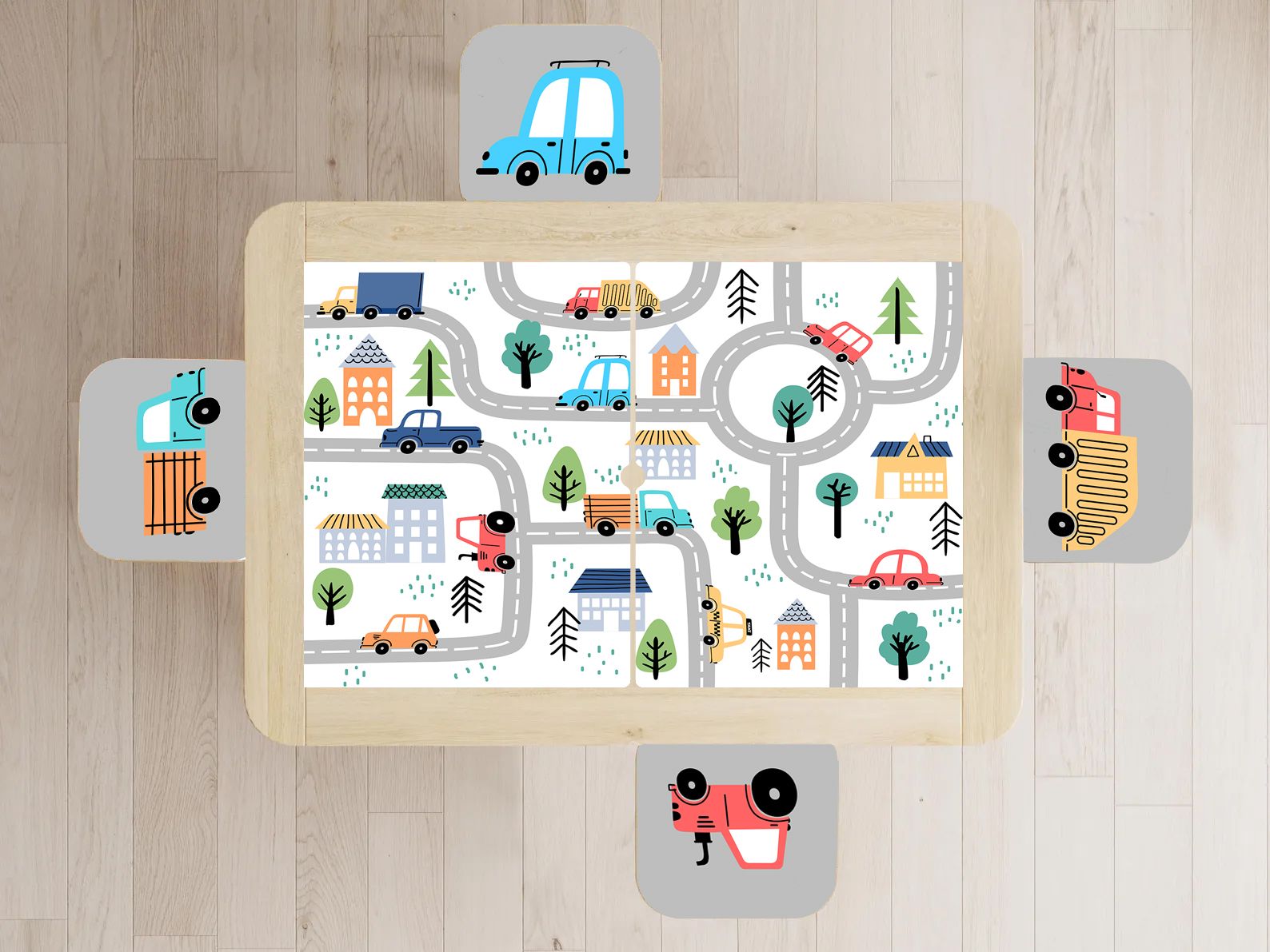 Self-Adhesive Sticker – Flisat Set Decal / Lekne Veier
