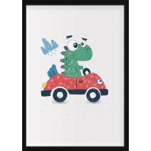 Plakat - Dino i bil