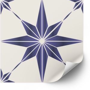 Fliser Sticker -  Blue Peel and Stick Tile / 24 stk