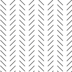 Veggklistremerke -  Svart linje / 300 striper med en referansemal for liming