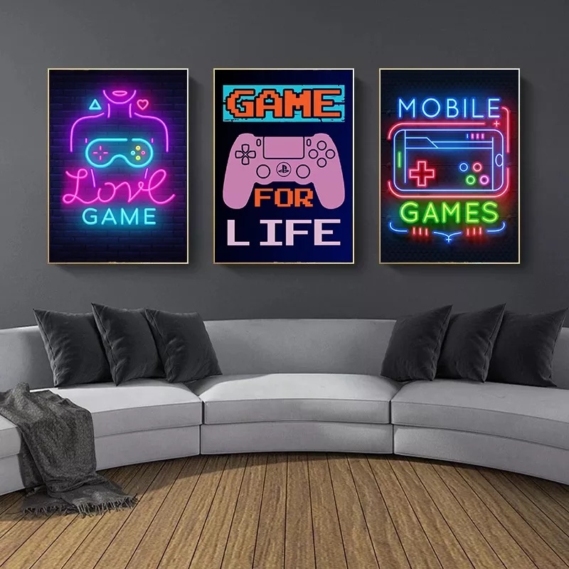 Plakater - GAME FOR LIFE / sett med 3