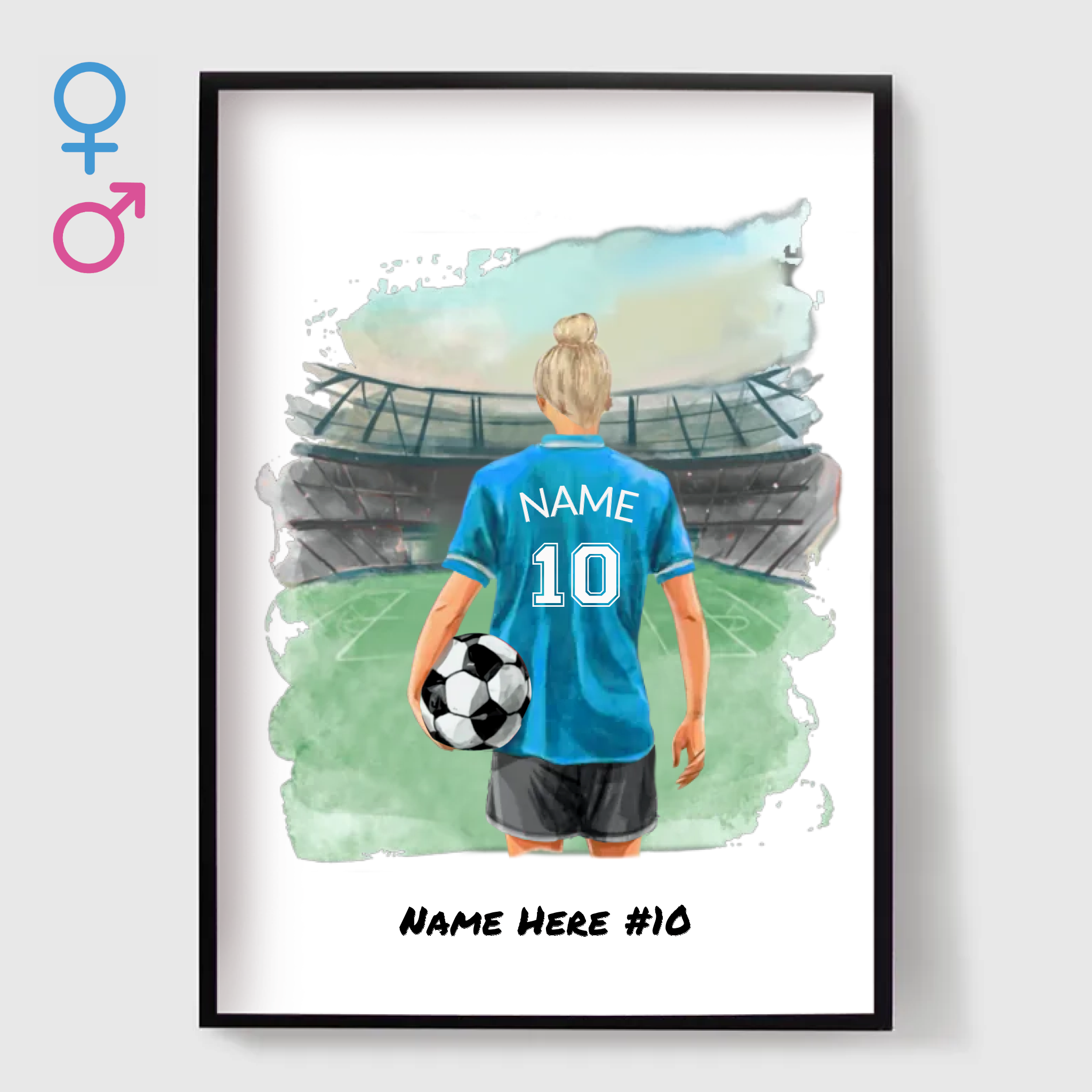 Personlig Plakat - Fotballspiller