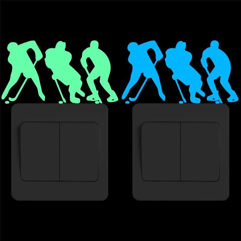 Switch-klistremerke - Hockey Spiller / Lyser i mørket