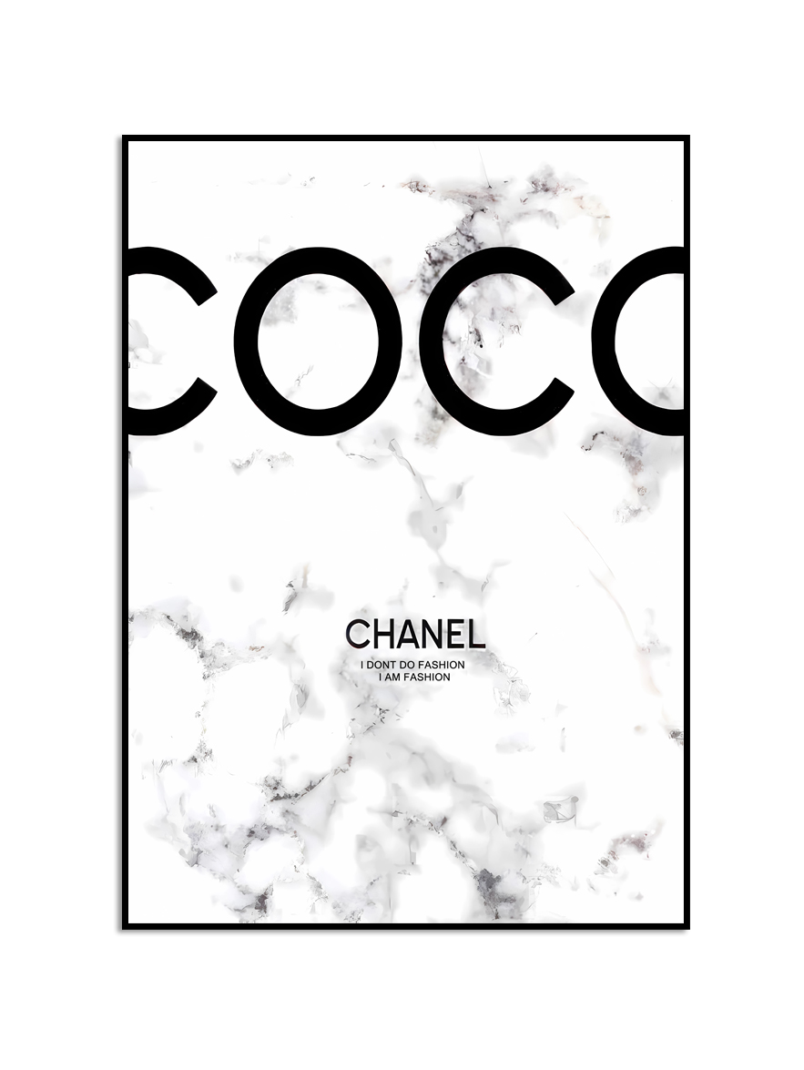Plakat - Coco Chanel Marmor