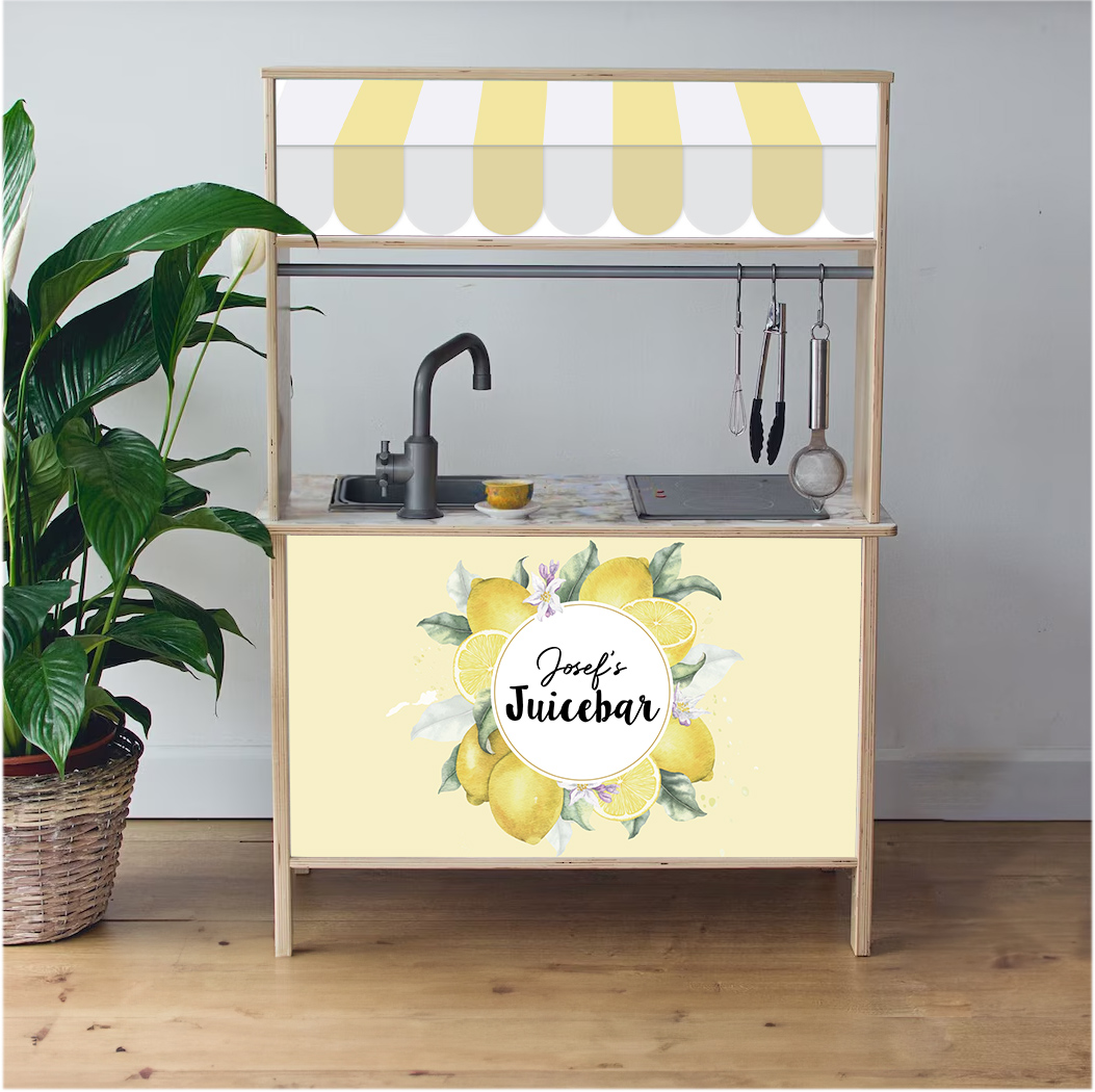 Selvklebende klistremerker for Ikea Duktig – personlige klistremerker for lekekjøkken – Juicebar