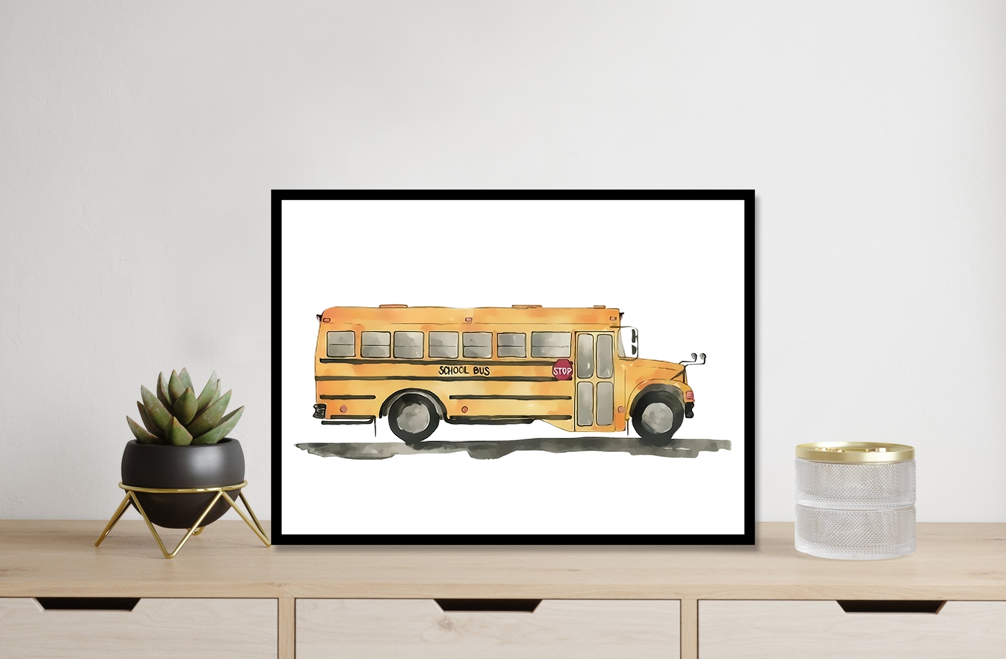 Plakat - Skolebuss