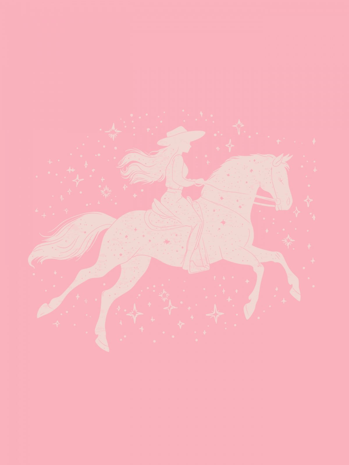 Plakat - Rosa Hest