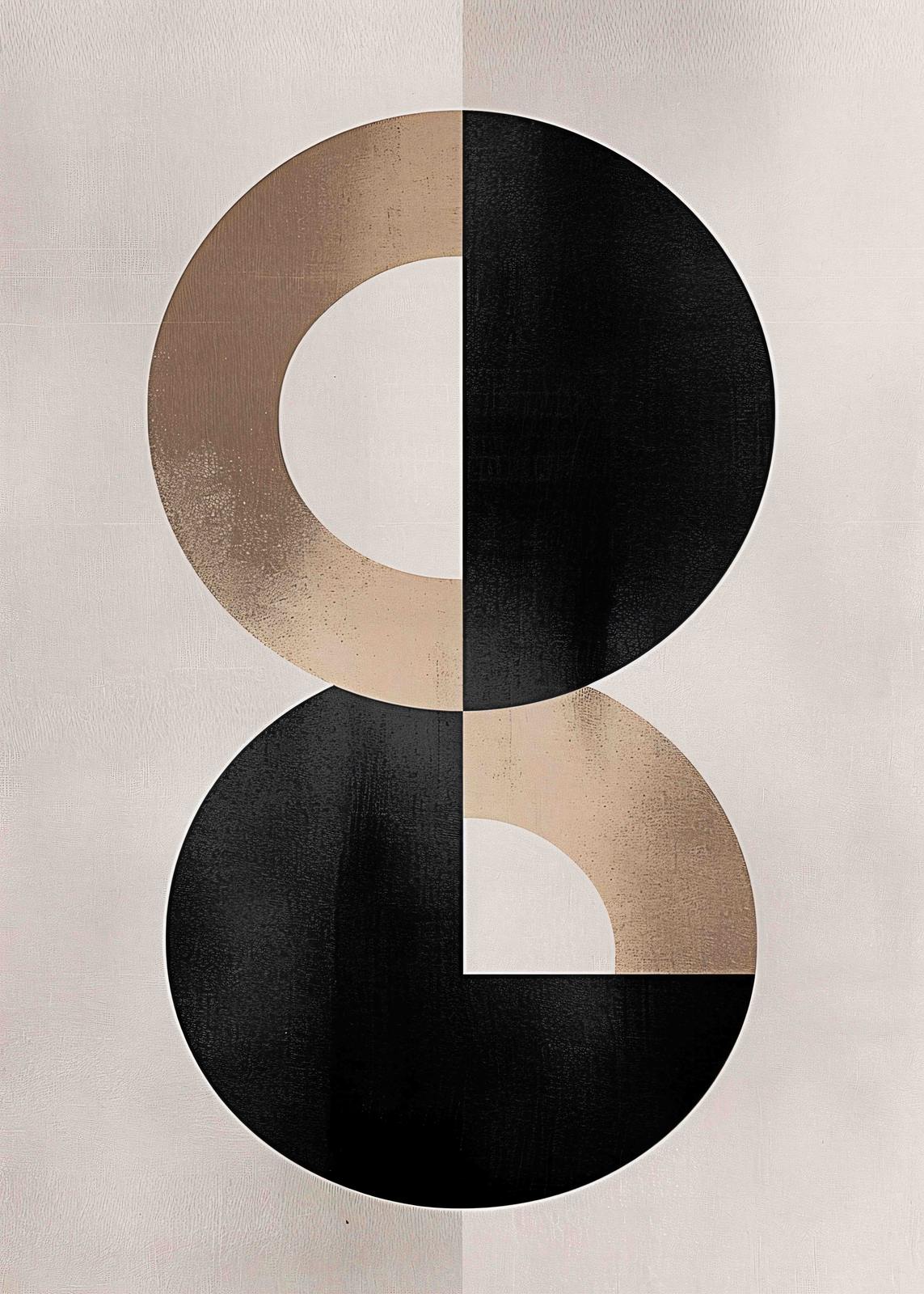 Plakat - Minimalistisk sirkel design