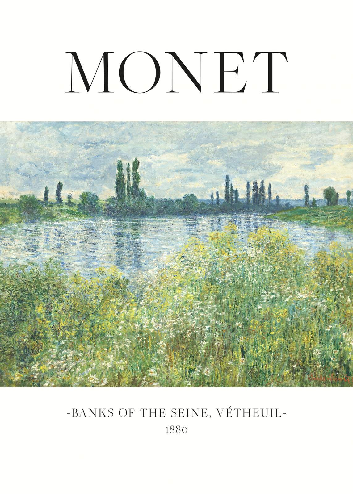 Plakat - Monet Banks of the Seine