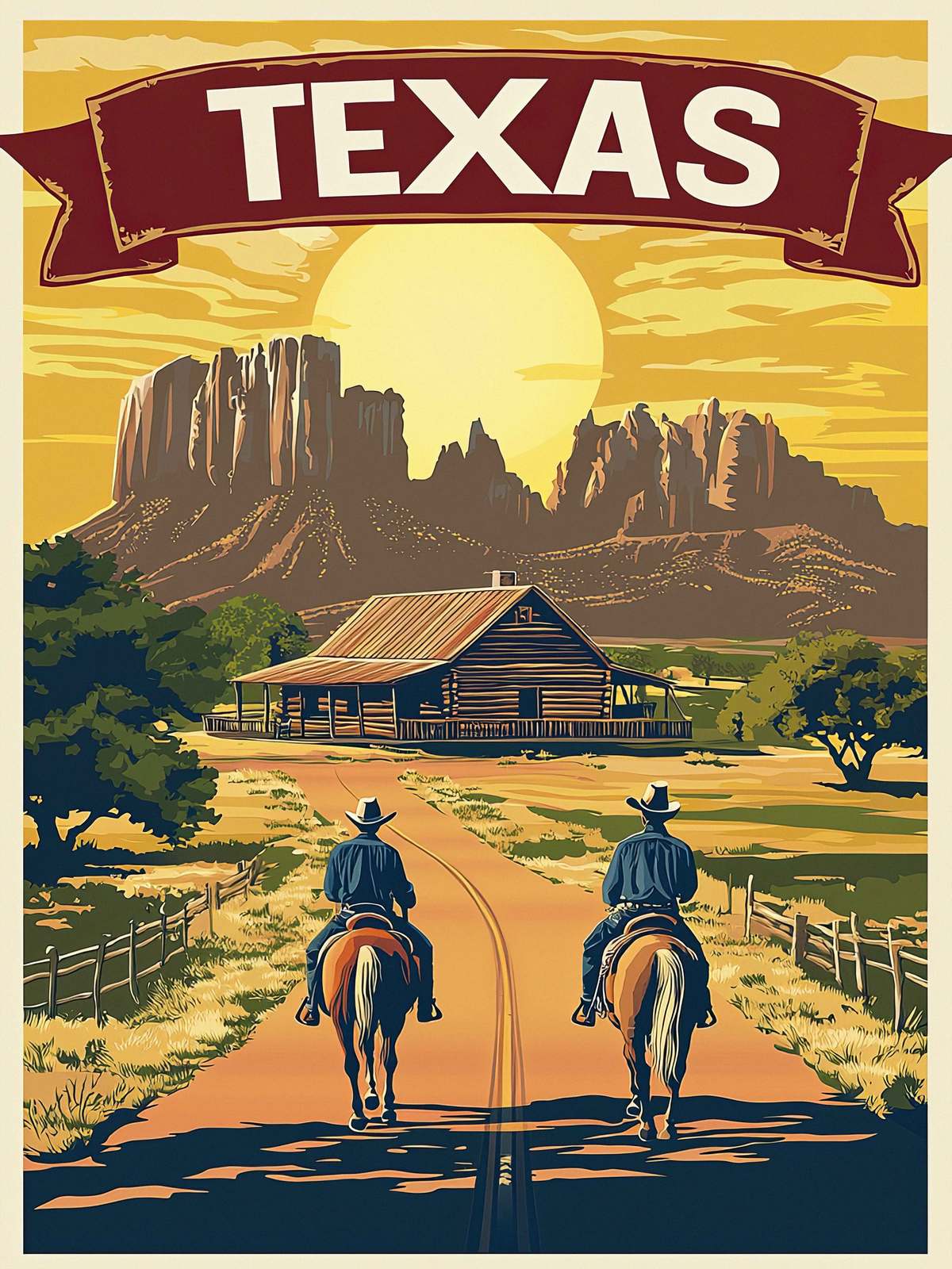 Plakat - Texas Landskap