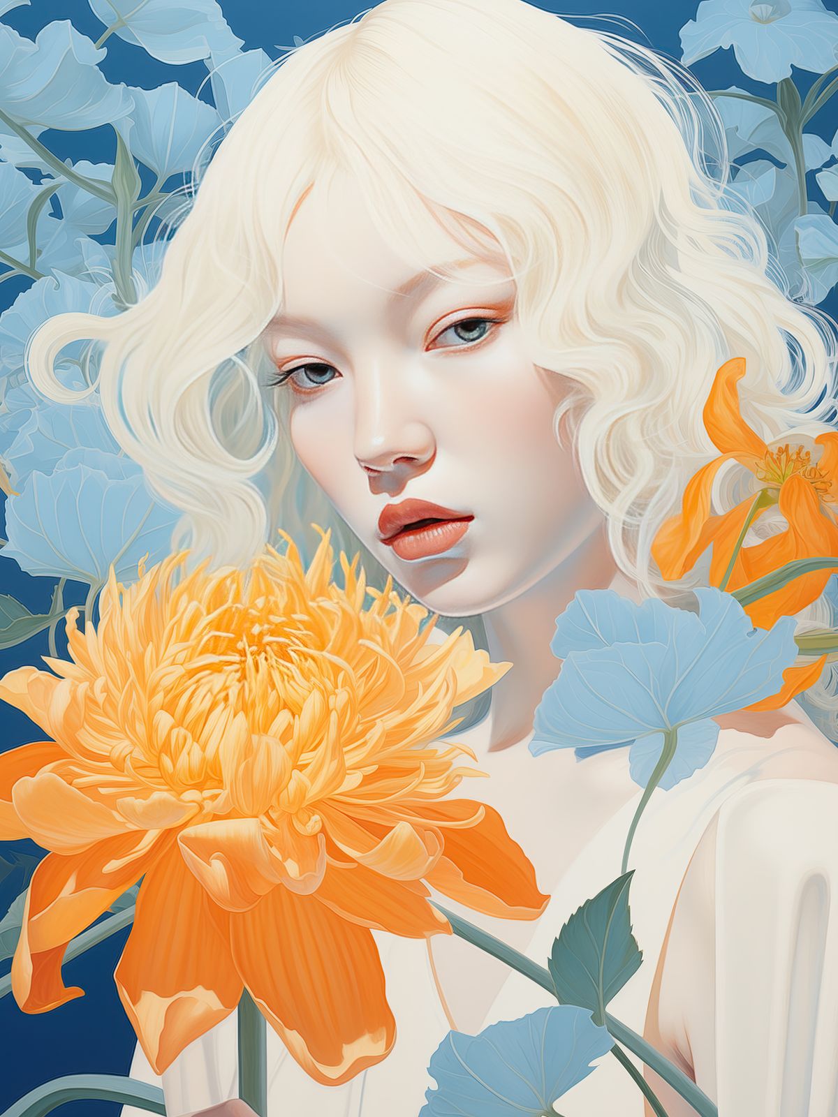 Plakat - Blomstermaleri