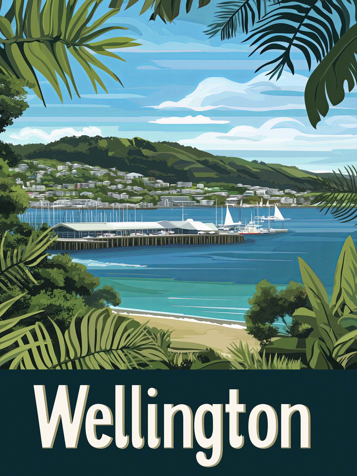 Plakat - Wellington Kystutsikt