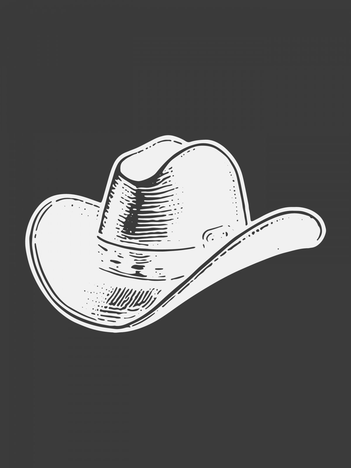 Plakat - Cowboyhatt Illustrasjon