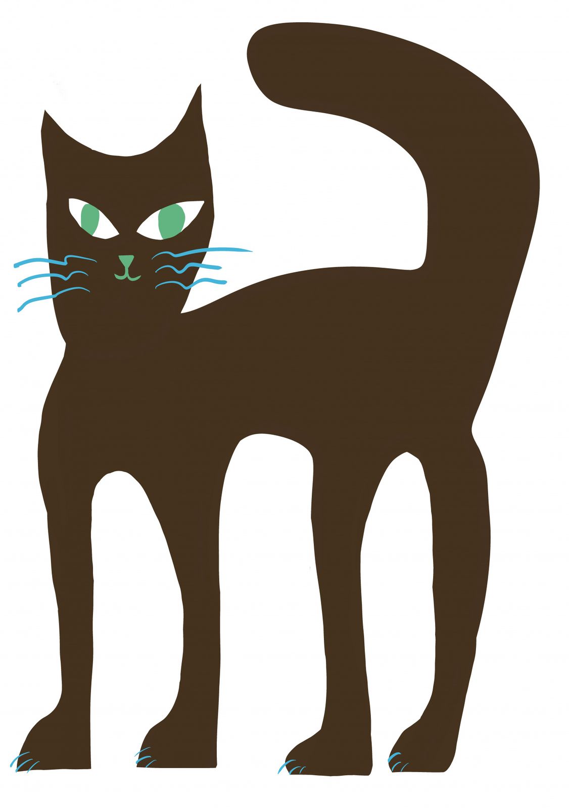Plakat - Svart Kattdesign