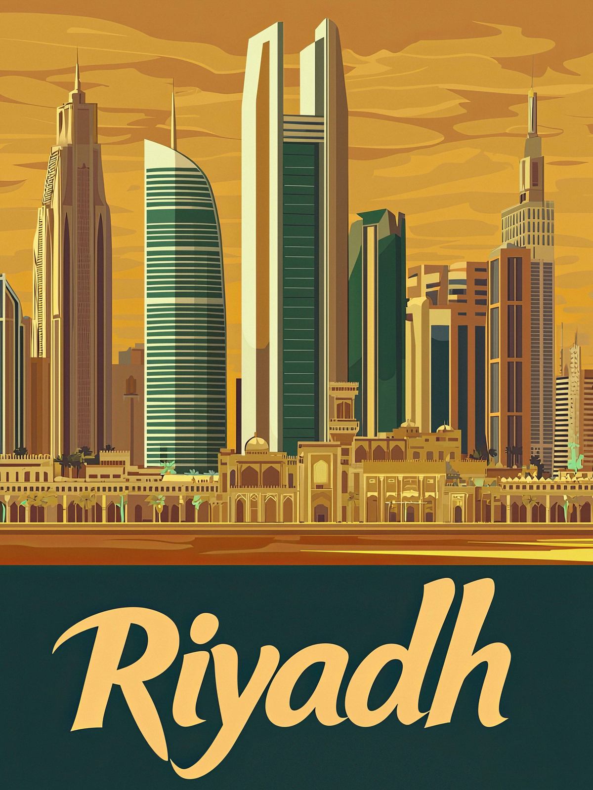 Plakat - Riyadh Skyline