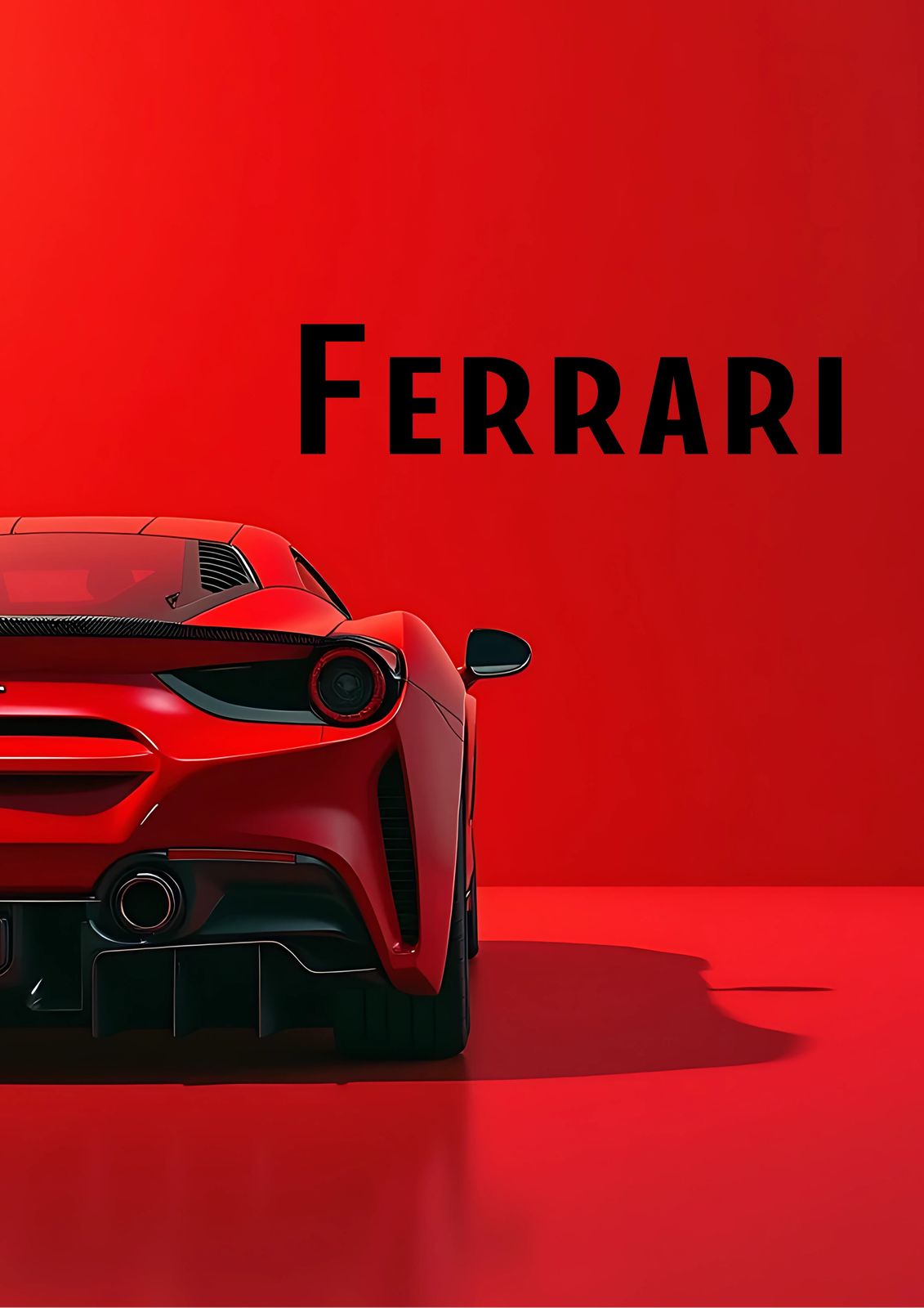 Plakat - Ferrari Bil