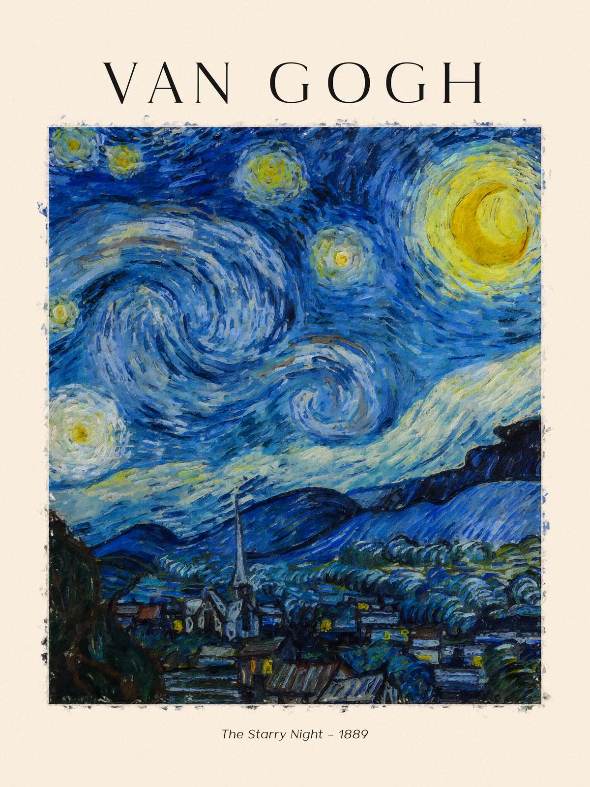 Poster - Stjernenatt av Van Gogh