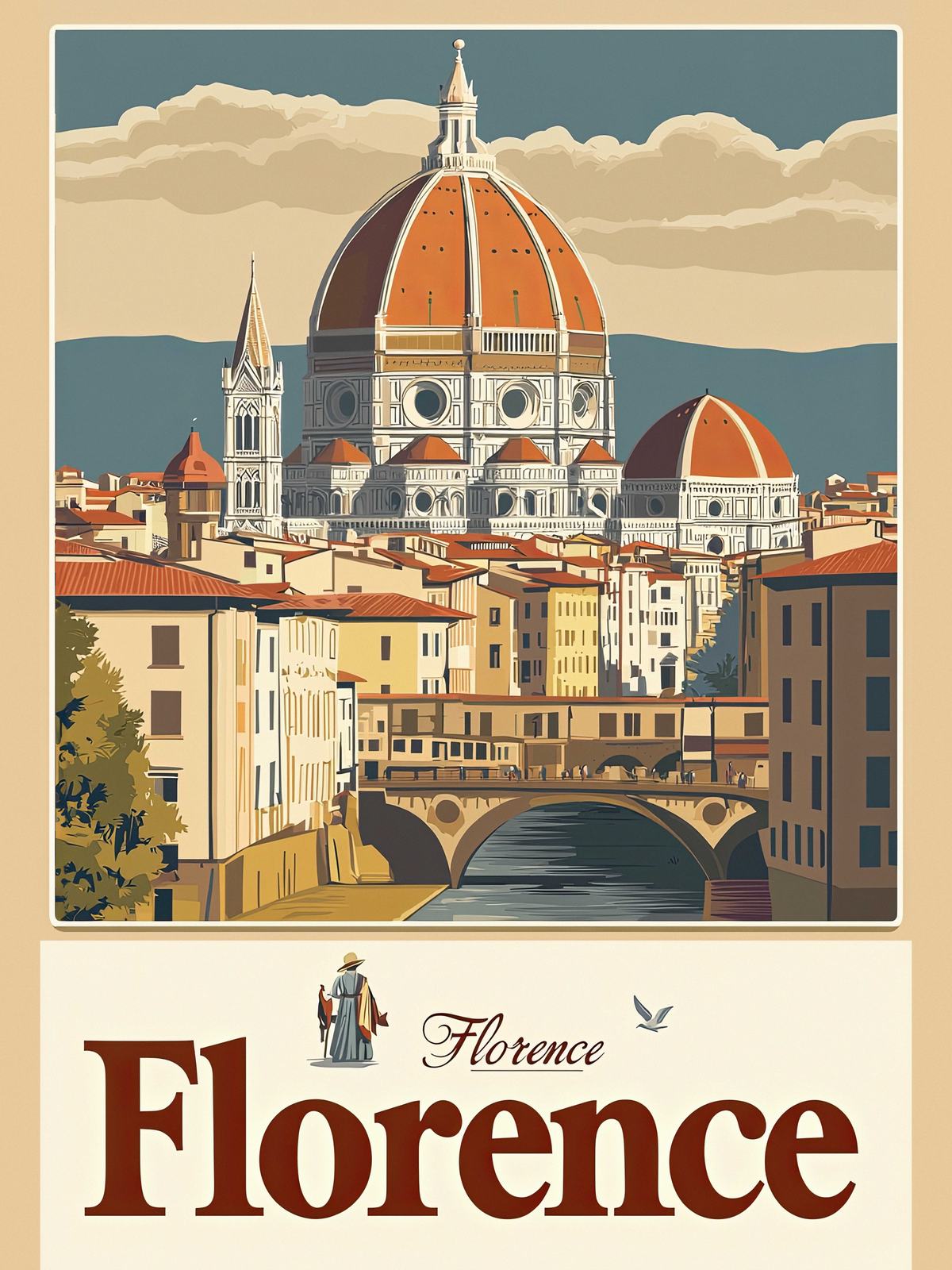 Plakat - Il Duomo i Firenze