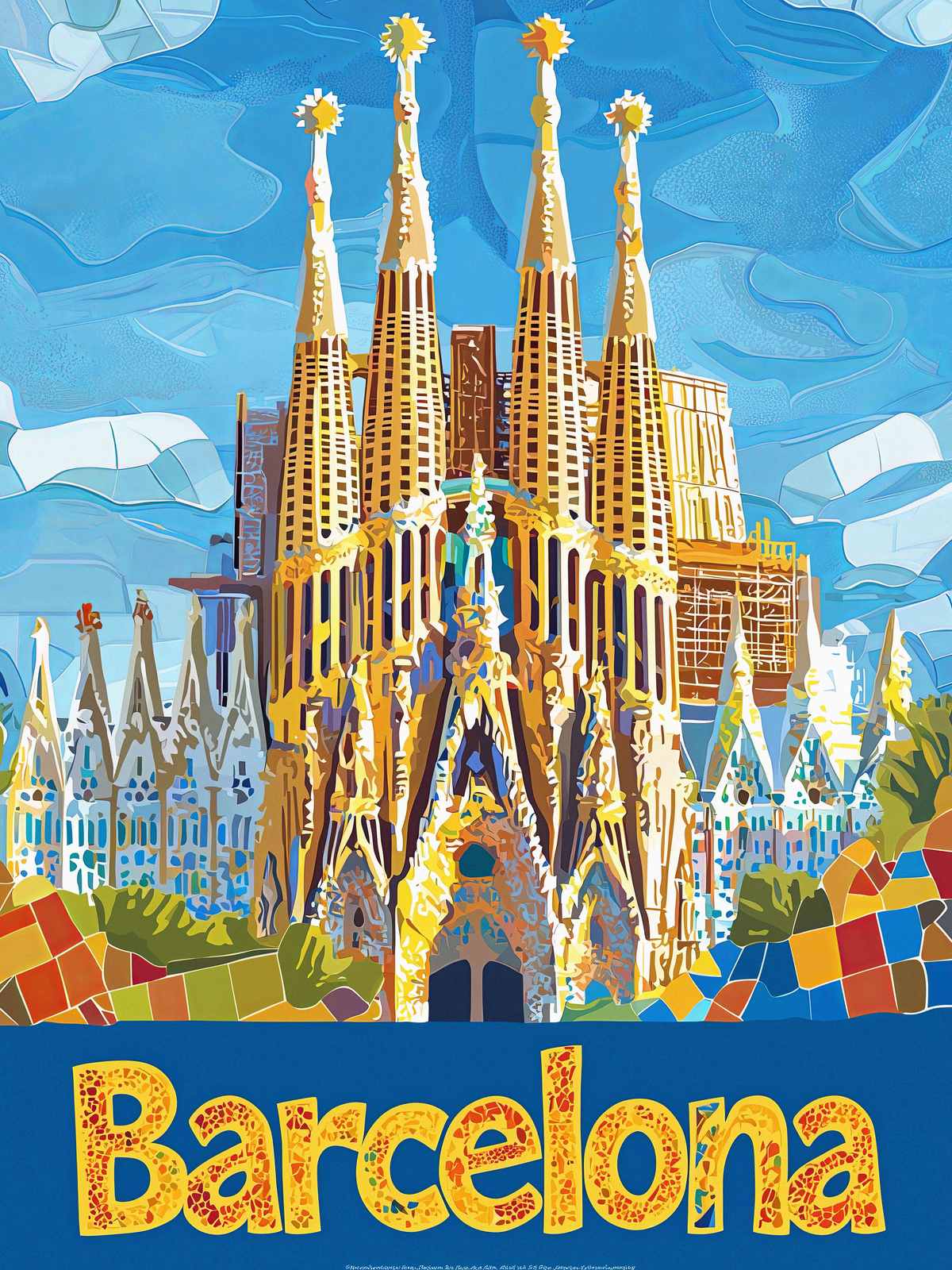 Plakat - Barcelona Illustrasjon