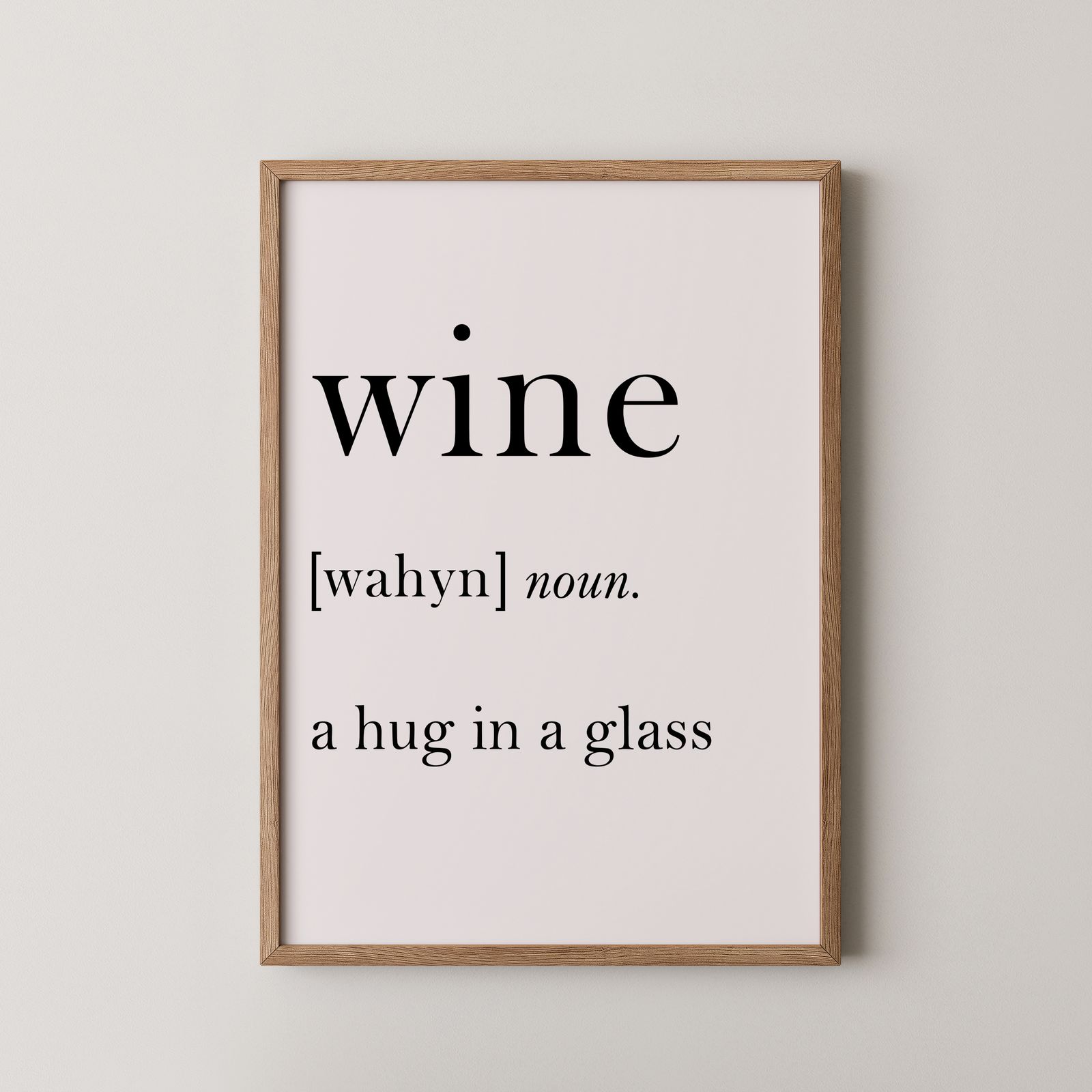 Plakat - Vin Et Klem i Et Glass