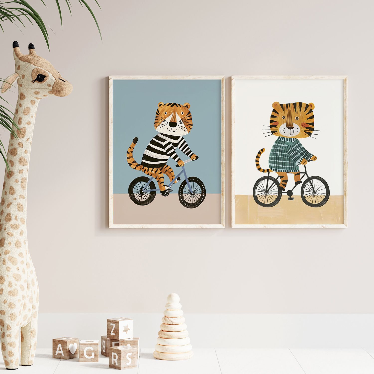 Plakat - Sykling Tiger Duo / Sett med 2