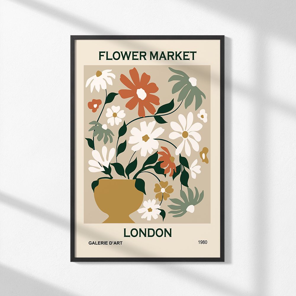 Plakat - Blomstermarked Samling / Sett av 2