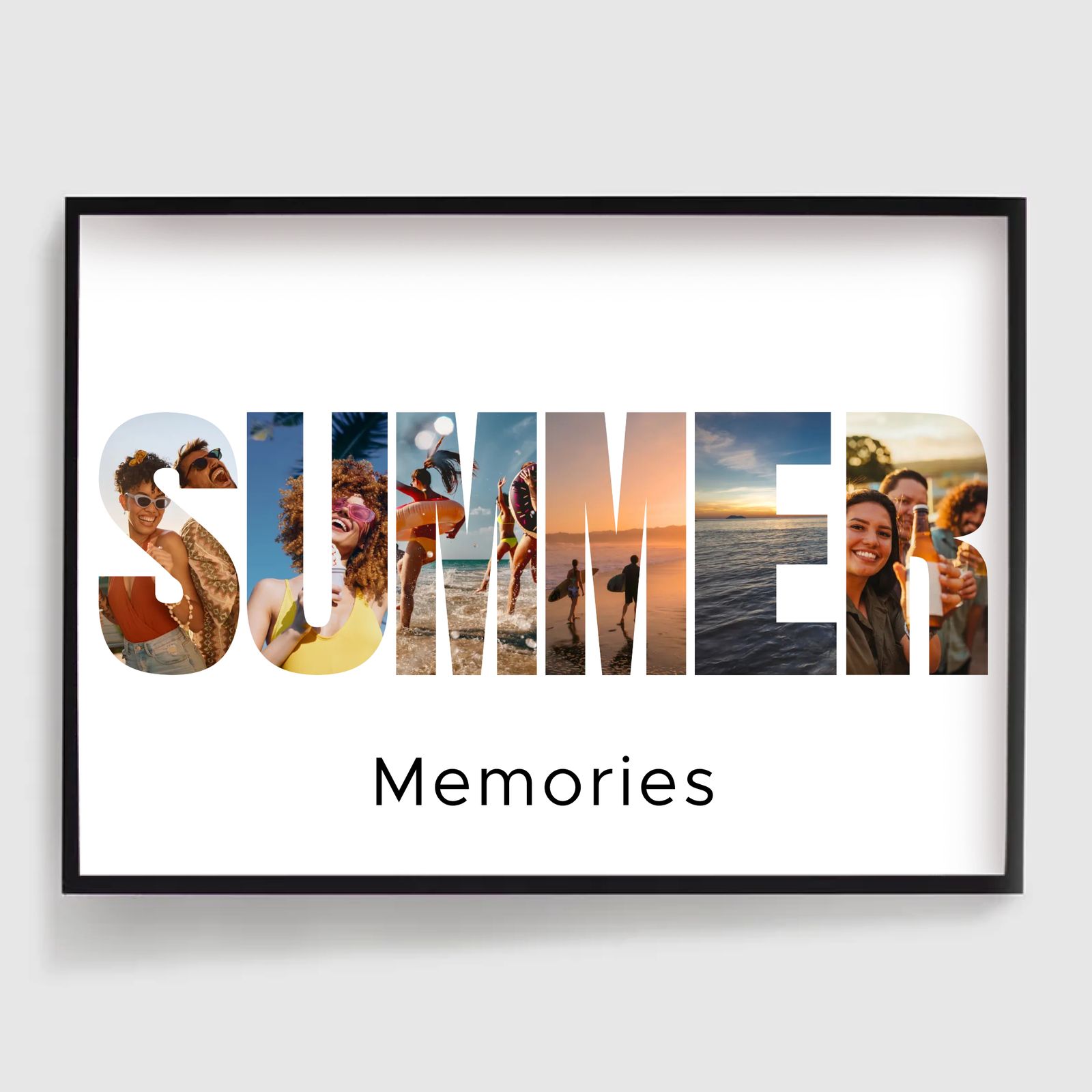 Personalisert Plakat - Sommerkollasj - 6 Bilder