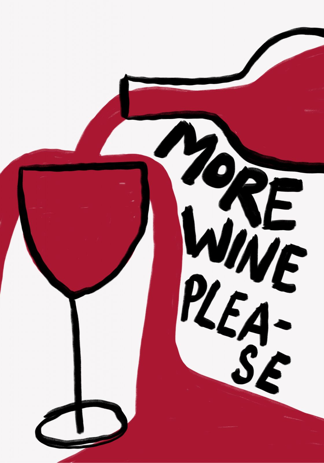 Plakat - Mer Vin Vær Så Snill